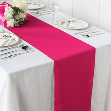Polyester 12 Inch x 108 Inch Fuchsia Table Runner