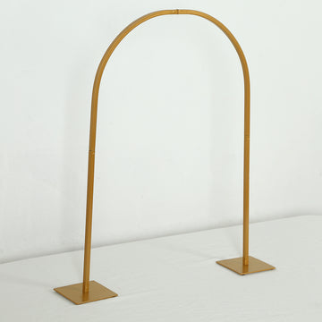 Versatile Gold Metal Table Display Stand
