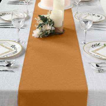 Add Glamour to Your Event with the Gold Polyester Table Runner