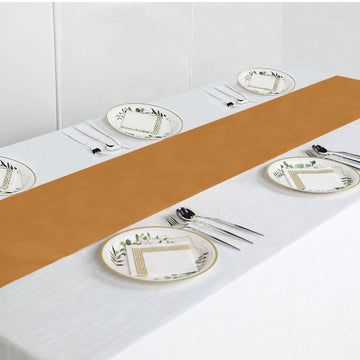 Create a Magical Atmosphere with the Gold Polyester Table Runner