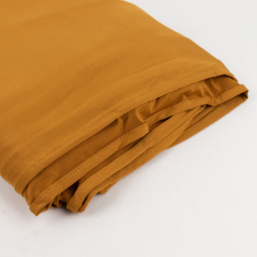 Gold Spandex 4-Way Stretch Fabric Bolt, DIY Craft Fabric Roll - 60"x10 Yards