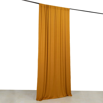 <strong>Wrinkle-Free Gold Curtain Panel</strong>