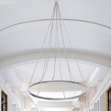 Hanging Hoop Ring Drapery Hardware For 8-Panel Ceiling Draping and FREE Tool Kit - 24"