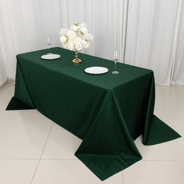 Hunter Emerald Green Premium Scuba Rectangular Tablecloth