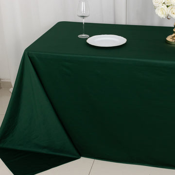 Create Unforgettable Memories with the Hunter Emerald Green Premium Scuba Rectangular Tablecloth