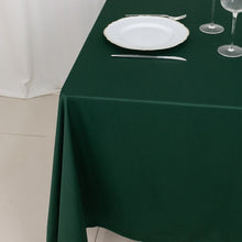 Hunter Emerald Green Premium Scuba Square Tablecloth, Polyester Seamless Tablecloth
