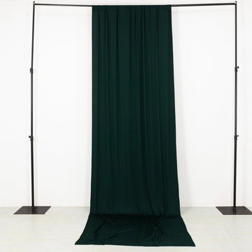 <strong>Chic Hunter Green Spandex Drapery Panel with Rod Pockets</strong>