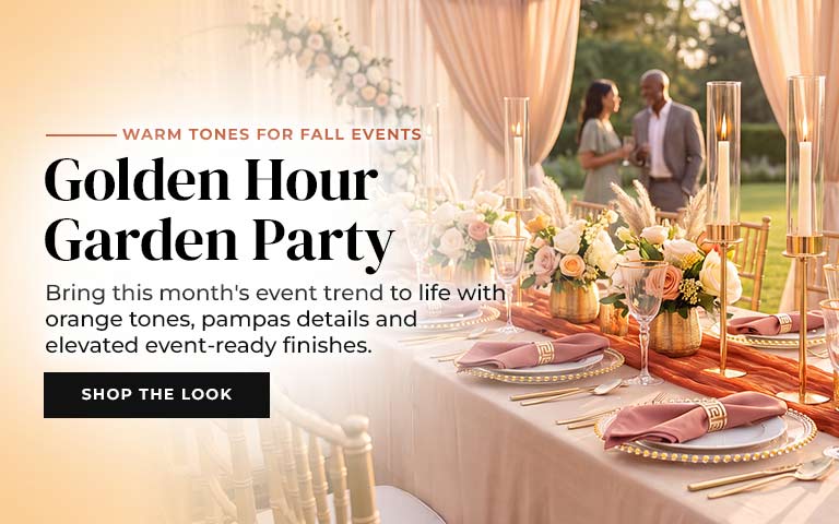 Transform your next gathering with the season’s hottest trend—orange hues, pampas accents, and lu...