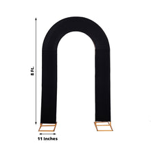 Black Spandex U-Shaped Arch Cover