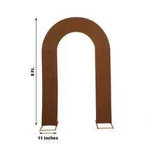 Spandex Cinnamon Brown U-Shaped Arch Covers