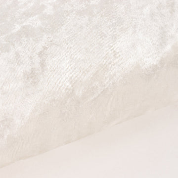 Versatile Ivory Soft Velvet Fabric for Wedding and Party Decor