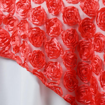 Create a Glamorous Atmosphere with the 3D Rosette Lace Overlay