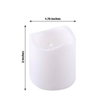 12 Pack - White Flameless Candles LED - Battery Operated Votive Candles