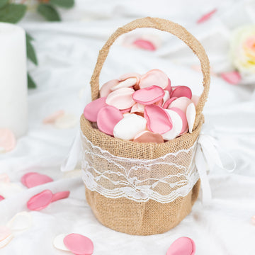 Add Elegance and Romance with Matte Blush Silk Rose Petals