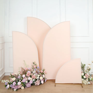 Transform Your Wedding Arch with Matte Blush Wedding Arch Covers