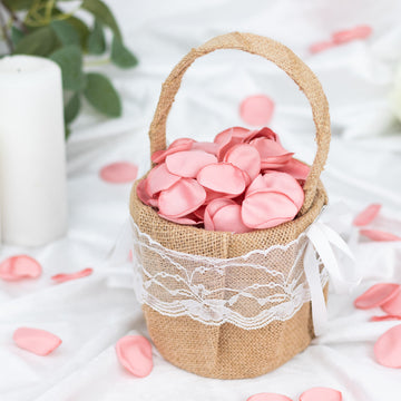 Enhance Your Event with Matte Dusty Rose Silk Rose Petals