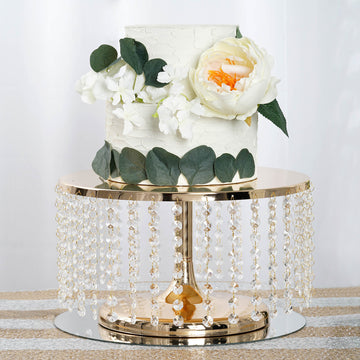 Elevate Your Dessert Presentation with the Metallic Gold Cake Stand