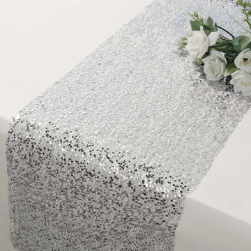 Various Ways to Style Silver Glitter Table Runner
