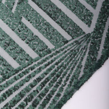 Hunter Emerald Green Geometric Diamond Glitz Sequin Dinner Napkins, Decorative Reusable#whtbkgd