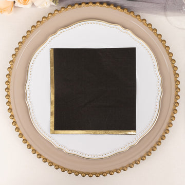 Create Unforgettable Memories with Black Soft 2 Ply Paper Beverage Napkins