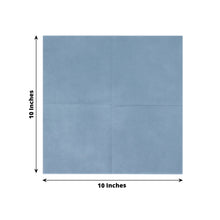 20 Pack Dusty Blue Soft Linen-Feel Airlaid Paper Beverage Napkins, Highly Absorbent Disposable