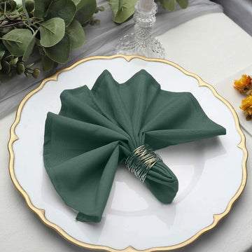 Elevate Your Table Settings with Hunter Emerald Green Napkins
