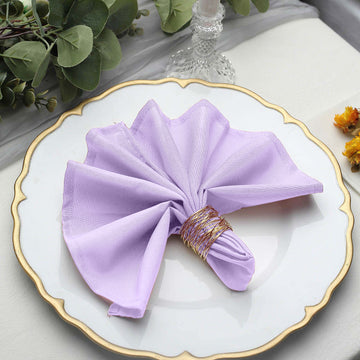 Elegant Lavender Lilac Cloth Dinner Napkins for a Charming Table Setting