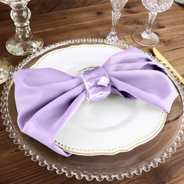 Create a Dreamy and Elegant Atmosphere with Lavender Lilac Cloth Dinner Napkins