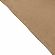 5 Pack | Taupe Seamless Cloth Dinner Napkins, Wrinkle Resistant Linen