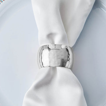 Add a Touch of Elegance with Metallic Silver Napkin Rings