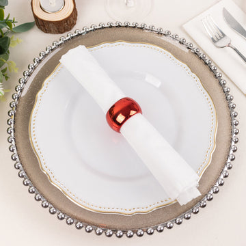 Create a Memorable Dining Experience with our Shiny Metallic Napkin Rings
