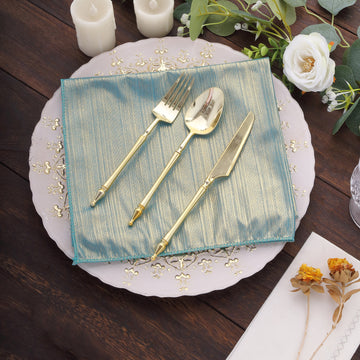 Turquoise Shimmer Sequin Napkins for Every Occasion