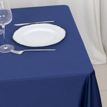 Navy Blue Premium Scuba Square Tablecloth, Wrinkle Free Polyester Seamless Tablecloth 70inch