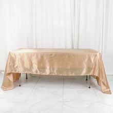 Nude Seamless Rectangular Tablecloth 60X126 Inches Satin With Hemmed Edges