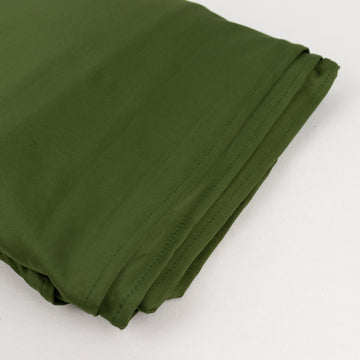 Olive Green Spandex 4-Way Stretch Fabric Bolt, DIY Craft Fabric Roll - 60"x10 Yards