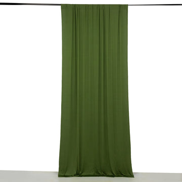 <strong>Wrinkle-Free Olive Green Curtain Panel</strong>