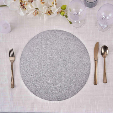 Add Sparkle to Your Table with Silver Sparkle Placemats