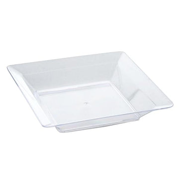 Elevate Your Event with Clear Mini Square Plastic Appetizer Plates