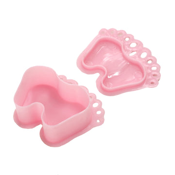 Pink Baby Feet Candy Treat Gift Boxes