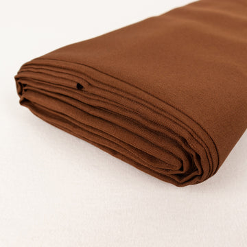 Elevate Your Event Décor with Cinnamon Brown Polyester Fabric Bolt