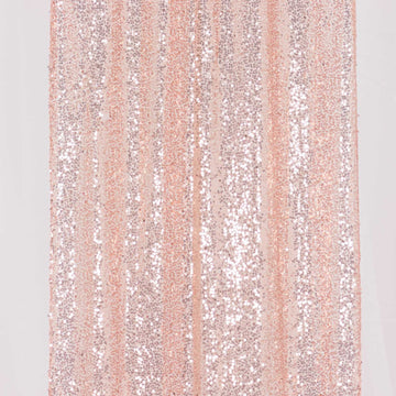 Elevate Your Event Decor with Rose Gold Seamless Drapery Panels