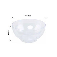 24 Mini Clear Plastic Snack Bowls 2 oz Disposable 