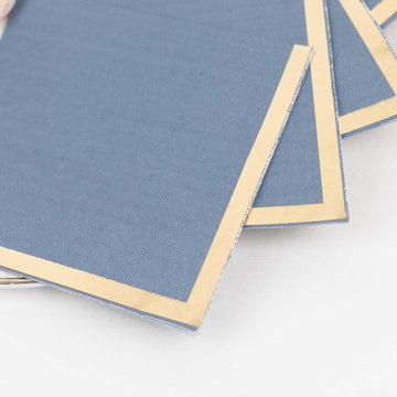 <strong>Soft Dusty Blue Disposable Cocktail Napkins</strong>