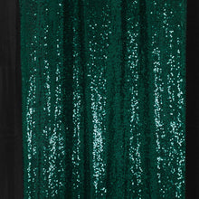 2 Pack Hunter Emerald Green Sequin Photo Backdrop Curtains with Rod Pockets#whtbkgd