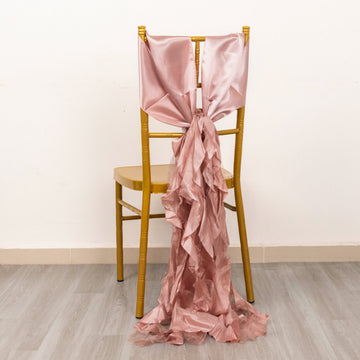 Enhance Your Event with Mauve Curly Willow Chair Sashes
