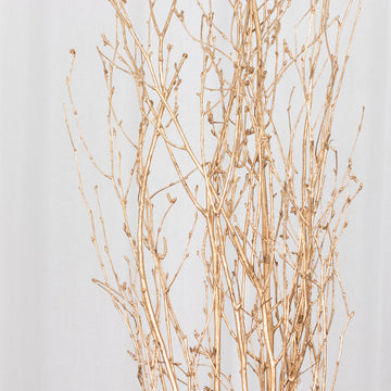 <strong>Metallic Gold Natural Dried Willow Twigs</strong>