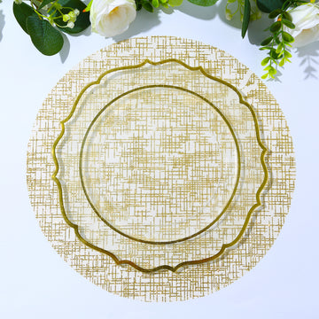 <strong>Metallic Gold Glitter Mesh Round Placemats</strong>