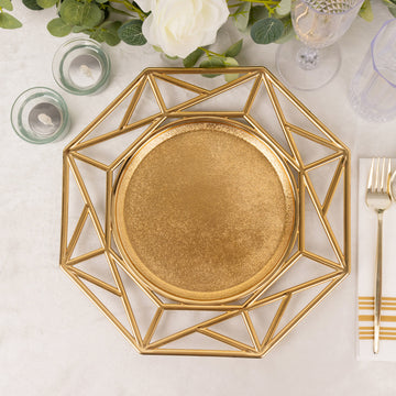 Add Elegance to Your Table with Metallic Gold Acrylic Plates