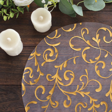 Create Unforgettable Table Settings with Embossed Foil Flower Placemats