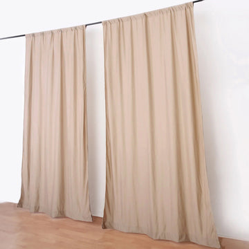 Create Unforgettable Memories with the 2 Pack Nude Scuba Polyester Curtain Panel